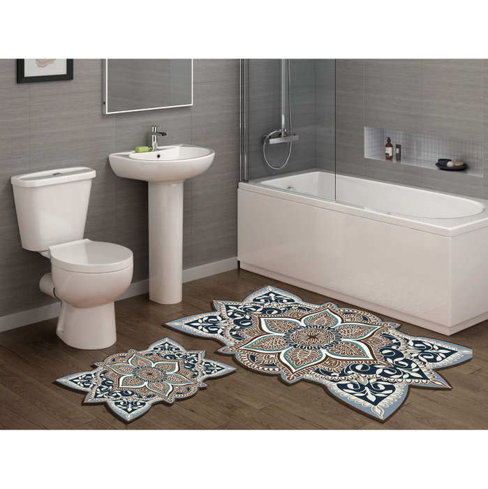 Mijölnir Juego de alfombras de baño Crema